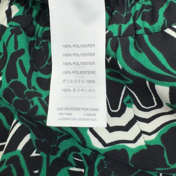 J. Crew Floral Pull-On Slim Fit Tuxedo Ankle Pants Women's Size 2 - Picture 8 of 9